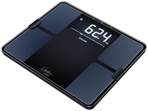 Beurer BF 915 Digitaalinen henkilövaaka Punnitusalue = 200kg Musta Bluetoothilla