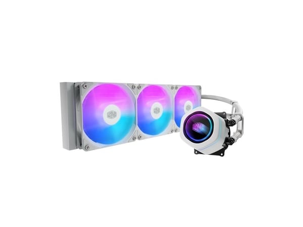 Cooler Master MasterLiquid Core Nex, Nestejäähdytyspakkaus, 12 cm, 650 RPM, 1750 RPM, 122,4 m³/h, Valkoinen
