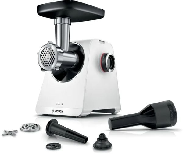 Bosch Serie | 6 MultiPower MFWS607W - Kjøttkvern - 2.1 kW - hvit