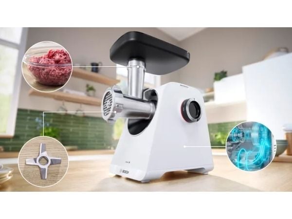 Bosch Serie | 6 MultiPower MFWS607W - Kjøttkvern - 2.1 kW - hvit