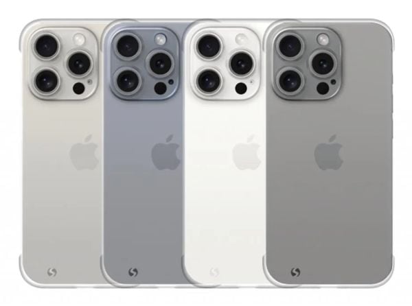 JustMobile PC-1561PSFF, Mobilskal, Apple, iPhone 15 Pro, 15,5 cm (6.1"), Transparent