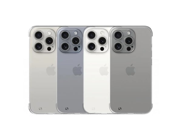 JustMobile PC-1567PSFF, Mobilskal, Apple, iPhone 15 Pro Max, 17 cm (6.7"), Transparent