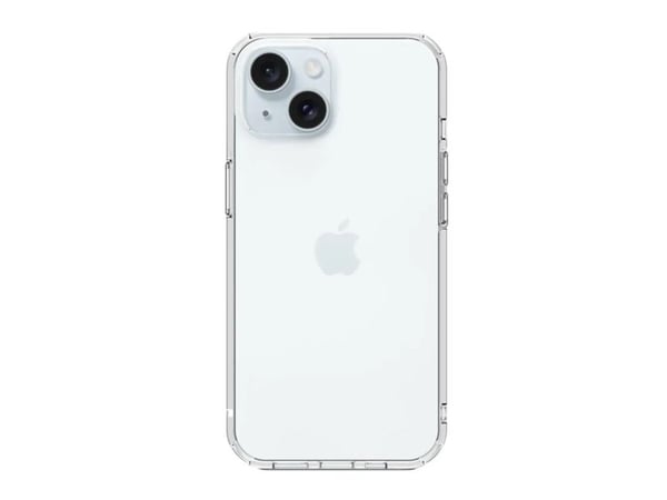 JustMobile PC-1567CC, Mobilskal, Apple, iPhone 15 Plus, 17 cm (6.7"), Transparent