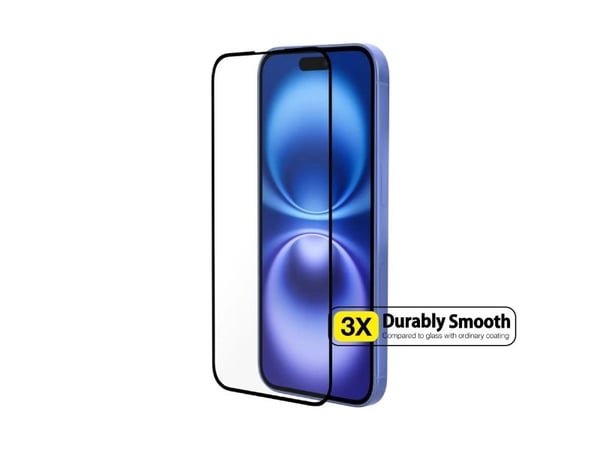 Just Mobile Xkin skjermbeskytter i glass for iPhone 16
