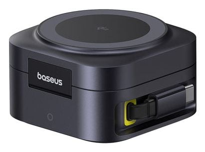 Baseus P10276800123-00, Innendørs, USB, Trådløs lading, 0,6 m, Svart