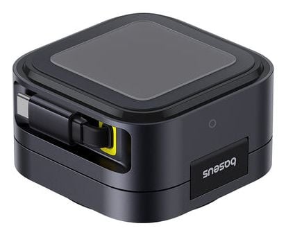 Baseus P10276800123-00, Innendørs, USB, Trådløs lading, 0,6 m, Svart