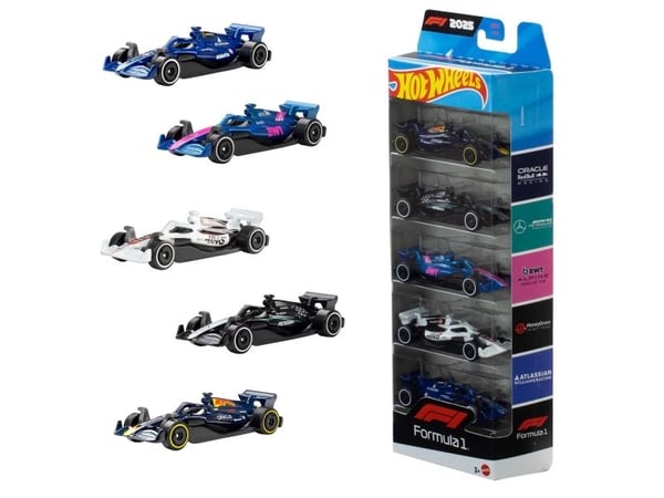Hot Wheels F-1 Racing 2025 1:64 5-Pack