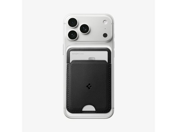 Spigen Slim Fold (Mag Fit) S314-3, Kortholder, Svart, PU lær, Apple, 1 stykker
