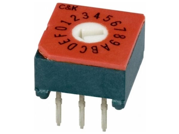 C & K Switches CRD16CM0CB roteringsbryter CRD-serien koderingskontakt, heksadesimalt, komplement 1 stk