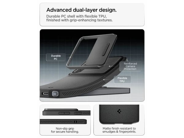 Spigen Optik Armor, Mobilskal, Samsung, Galaxy S26 Ultra, 17,5 cm (6.9"), Svart