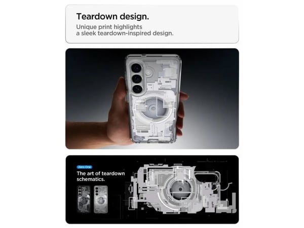 Spigen Zero One (Magfit), deksel, Samsung, Galaxy S26, 16 cm (6,3"), hvit