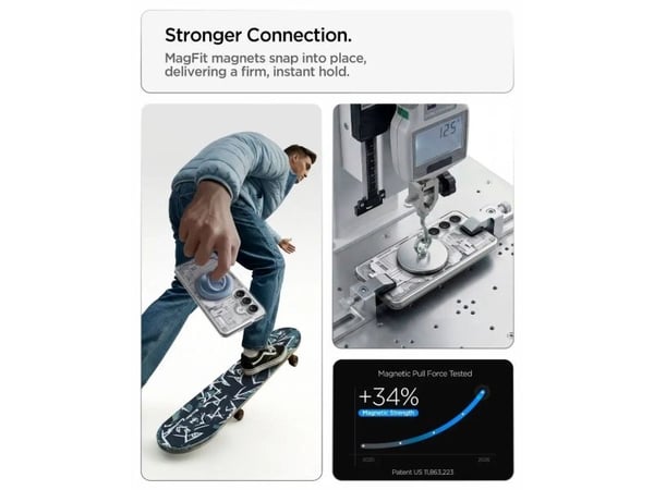 Spigen Zero One (Magfit), deksel, Samsung, Galaxy S26, 16 cm (6,3"), hvit