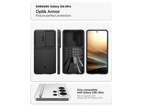 Spigen etui Optik Armor til Samsung Galaxy S26 Ultra - grønn