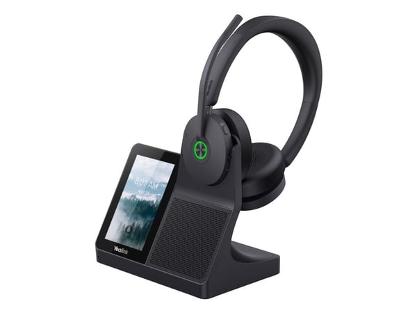 Yealink WH68 Workstation - Hodesett - on-ear - DECT / Bluetooth - trådløs - aktiv støydemping - UC-sertifisert