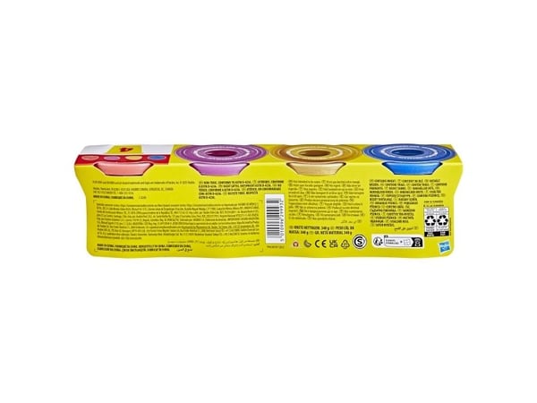 Play-Doh 4-pak spesial 340 g - glitrende metaller