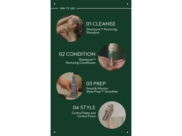 Alkotest AVEDA_Smooth Infusion Style Prep Glattere lett hårserum uten skylling 100ml