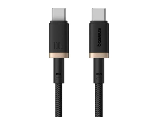 Baseus Dura Type-C til Type-C 100W hurtigladekabel 2m svart, rød (P10377803U01-03)