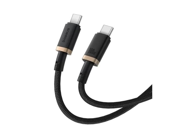 Baseus Dura Type-C til Type-C 100W hurtigladekabel 2m svart, rød (P10377803U01-03)