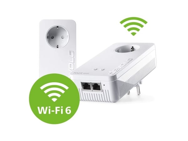 Devolo Magic 2 WiFi 6 next - Starter Kit, 3000 Mbit/s, IEEE 802.3u, IEEE 802.11a, IEEE 802.11b, IEEE 802.11g, IEEE 802.11n, IEEE 802.11ac, IEEE 802...