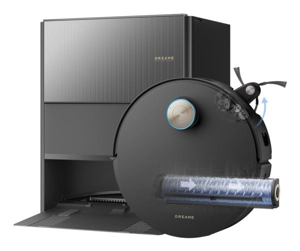 Dreame Aqua10 Ultra Roller Complete, Combi, Svart, Rund, Støv pose, 2 hjul, 0,23 l