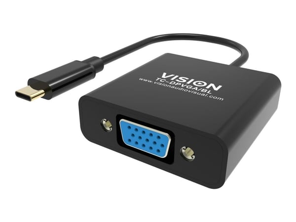 VISION - Videoadapter - USB-C han til HD-15 (VGA) hun - lajittelu - 1080p tuki