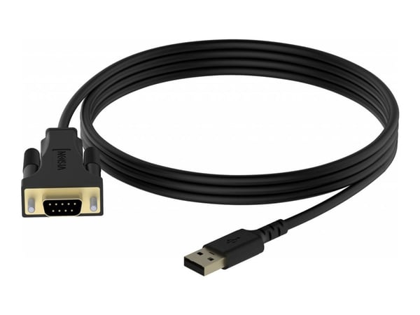 Vision USB to Serial Adaptor - Seriell adapter - USB - RS-232 - svart