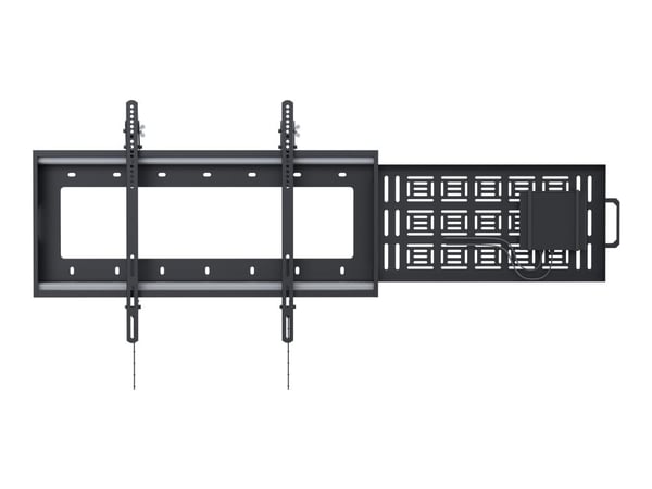 Vision VFM-W8X6S - Monteringssett (veggmontering) - tungt, vippebart - for flat panel / mini PC - kaldvalset stål - svart - skjermstørrelse: 47"-90"