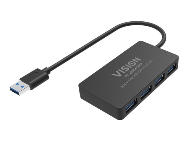 Vision - Hub - 4 x SuperSpeed USB 3.0 - stasjonær