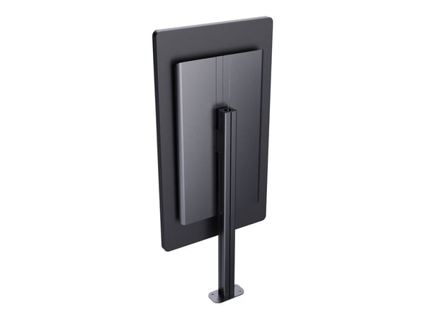 Vision - Stativ - fast - for digital skilt display - stål, aluminium - svart - skjermstørrelse: 55"-85" - monteringsgrensesnitt: inntil 600 x 400 m...