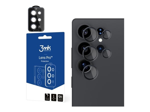 3mk Lens Protection Pro - Objektivbeskyttelse for mobiltelefon - svart - for Samsung Galaxy S25 Ultra 3mk Lens Protection Pro - Objektivbeskyttelse for mobiltelefon - svart - for Samsung Galaxy S25 Ultra