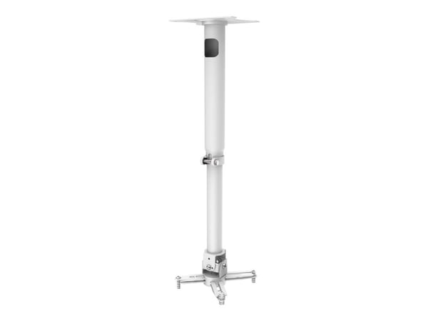 Vision Techmount TM-TELE - Monteringssæt (til loftmontering, teleskoprod) - for projektor - satin hvit - loftsmonterbar