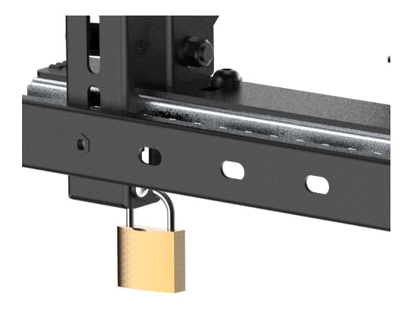 Vision - Monteringssett (veggmontering) - for LCD-skjerm - låsbar - stål - svart - skjermstørrelse: 45"-86"