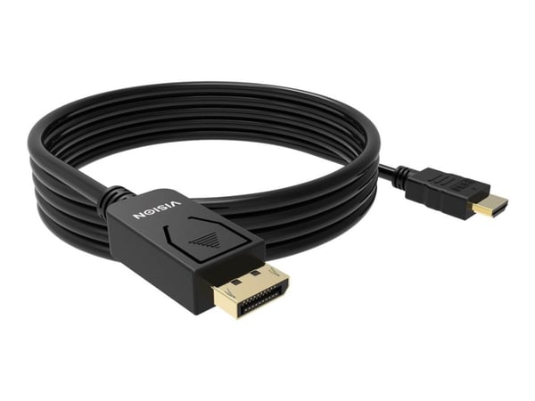 VISION Professional - Adapterkabel - DisplayPort hann til HDMI hann - 1 m - svart - 4K-støtte