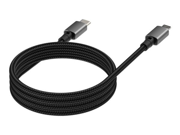 Vision TC 1MLTGMAG/BL, 1 m, Lightning, USB C, Uros, Uros, musta