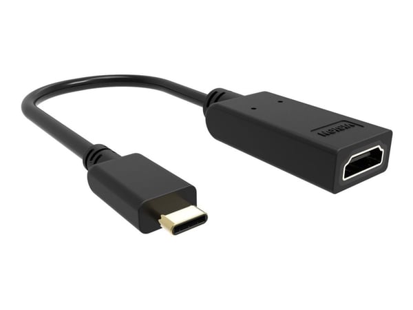 VISION - Videokort - USB-C hane till HDMI hona - svart - 4K60Hz (3840 x 2160) stöd