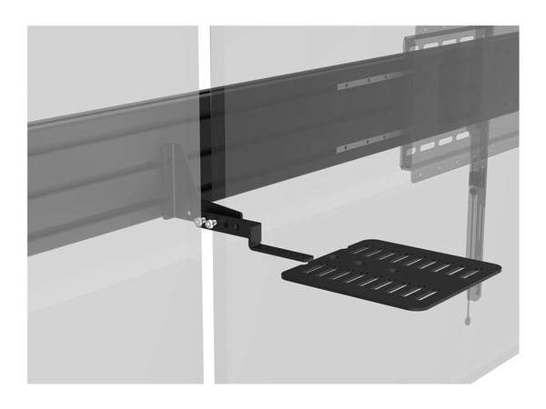 Vision VFM-F50T - Vogn - motorisert - for 2 LCD/plasma-paneler - låsbar - stål, aluminium - matt svart - skjermstørrelse: 55"-86"