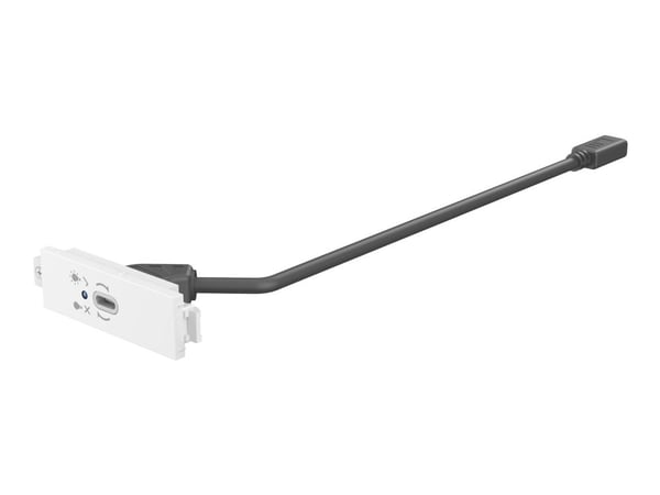 Vision TC3 USBCFF, USB C, USB 3.2 Gen 1 (3.1 Gen 1), Ruuvit, Valkoinen, Polykarbonaatti (PC), Teho