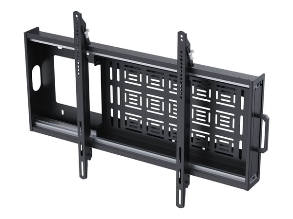 Vision VFM-W8X6S - Monteringssett (veggmontering) - tungt, vippebart - for flat panel / mini PC - kaldvalset stål - svart - skjermstørrelse: 47"-90"
