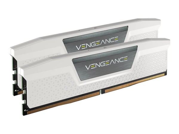 CORSAIR Vengeance - DDR5 - sats - 32 GB: 2 x 16 GB - DIMM 288-pin - 6400 MT/s / PC5-51200 - CL36 - 1.35 V - ej buffrad - vit
