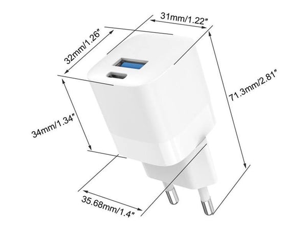 Vision TC-PUSBEU/30, Sisätila, AC, Valkoinen