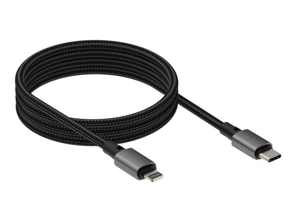 Vision TC 1MLTGMAG/BL, 1 m, Lightning, USB C, Uros, Uros, musta