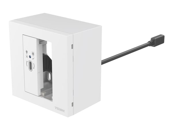VISION TechConnect 3 - Modulkontaktplatta med insnäppsfästen - USB Typ C - vit