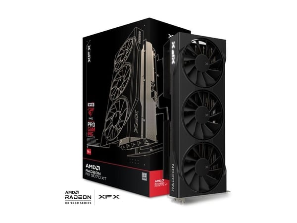 XFX Swift - Gaming Edition - grafikkort - Radeon RX 9070 XT - 16 GB GDDR6 - PCI Express 5.0 - 3 x DisplayPort, HDMI