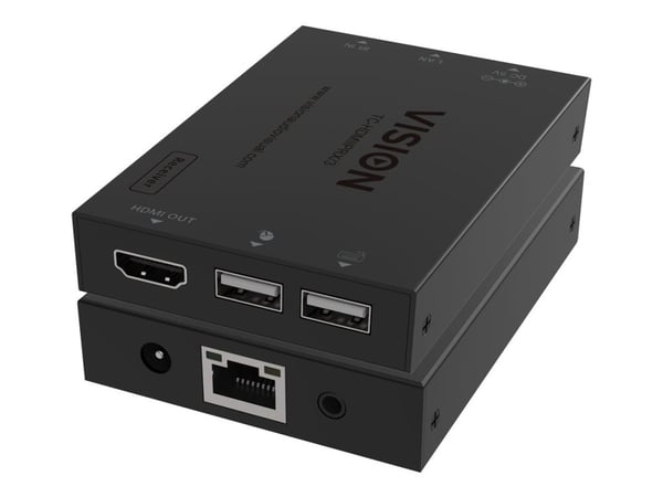 Vision TC-HDMIIPRX/3 - KVM / lyd / infrarød forlenger - mottaker - over CAT 6 - USB - opp til 150 m