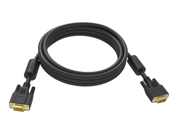 Vision Professional - VGA-kabel - HD-15 (VGA) (hann) til HD-15 (VGA) (hann) - 10 m - tommelskruer - svart