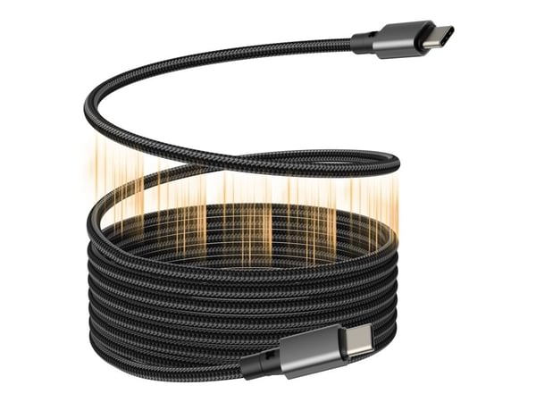 Vision Techconnect - USB-kabel - USB-C (hann) til USB-C (hann) - USB 3.2 - 5 A - 1 m - magnetisk - svart