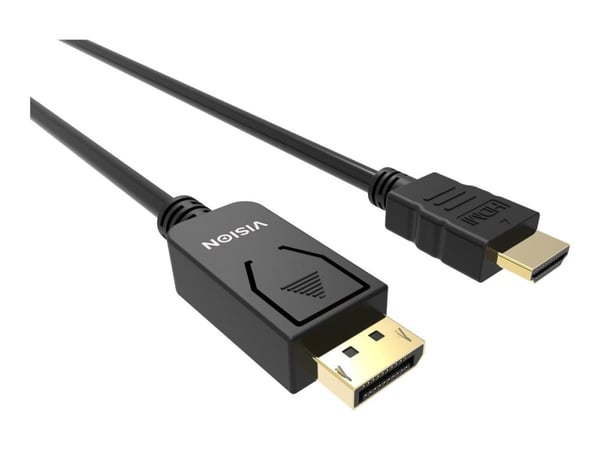 VISION Professional - Adapterkabel - DisplayPort hann til HDMI hann - 1 m - svart - 4K-støtte