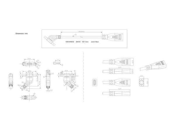 VISION TechConnect 3 Active Booster Module - modulaarinen laitekorttipakkaus, jossa on sisäänrakennettavat liitännät ja kaapelit - HDMI - valkoinen...