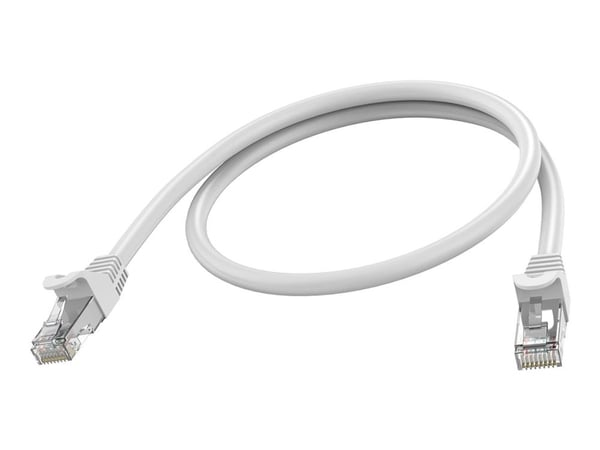 Vision TC 0.5MCAT6A, 0,5 m, Cat6a, U/UTP (UTP), RJ-45, RJ-45, valkoinen