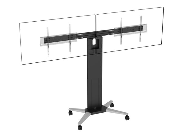 Vision VFM-F51T/D, 139,7 cm (55"), 2,18 m (86"), 300 x 300 mm, 800 x 600 mm, Alumiini, Terästä, Musta
